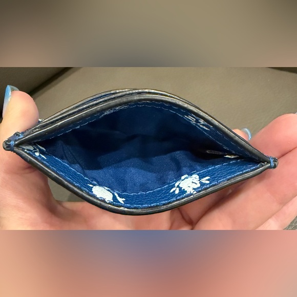 Coach Blue Floral Cardholder - Picture 3 of 5